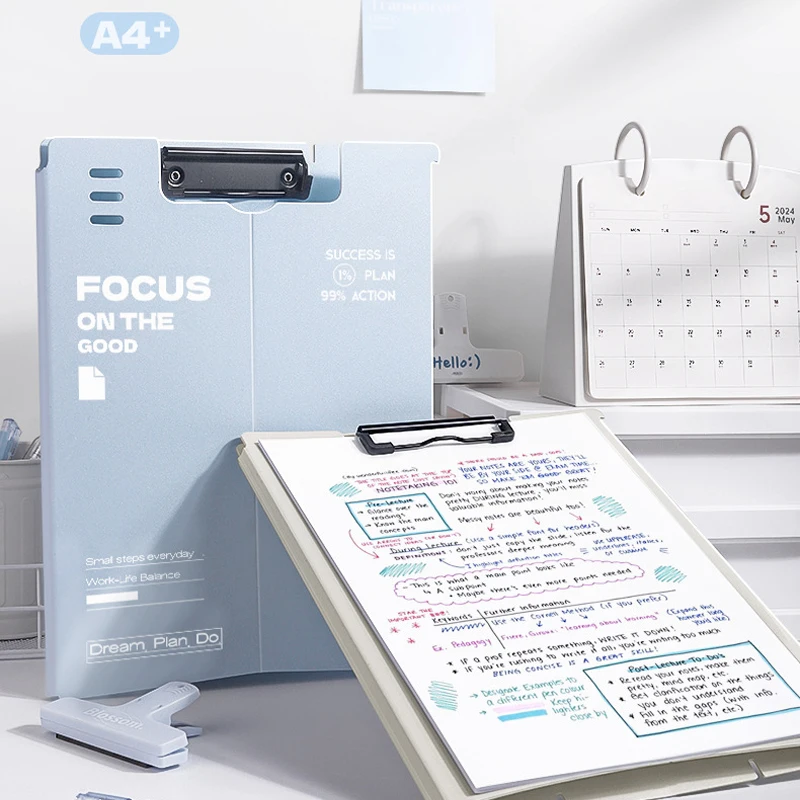 

Standing Clip Board A4 Document Folder Writing Pad Board Student Use High Aesthetic Test Paper Storage Writing Board Organizer