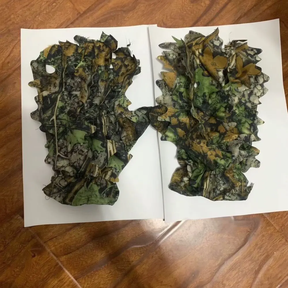 Premium 3D Bionic Leaf Camo Suit Breathable Polyester Tactical Uniform Realistic Hunting Ghillie Apparel For Field Training