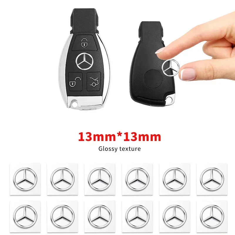 

13 мм наклейка на удаленный ключ автомобиля, эмблема, наклейка Mercedes Benz AMG W211 W212 W166 W167 W117 W247 W176 W204 W203 W205 W140 X253 W210