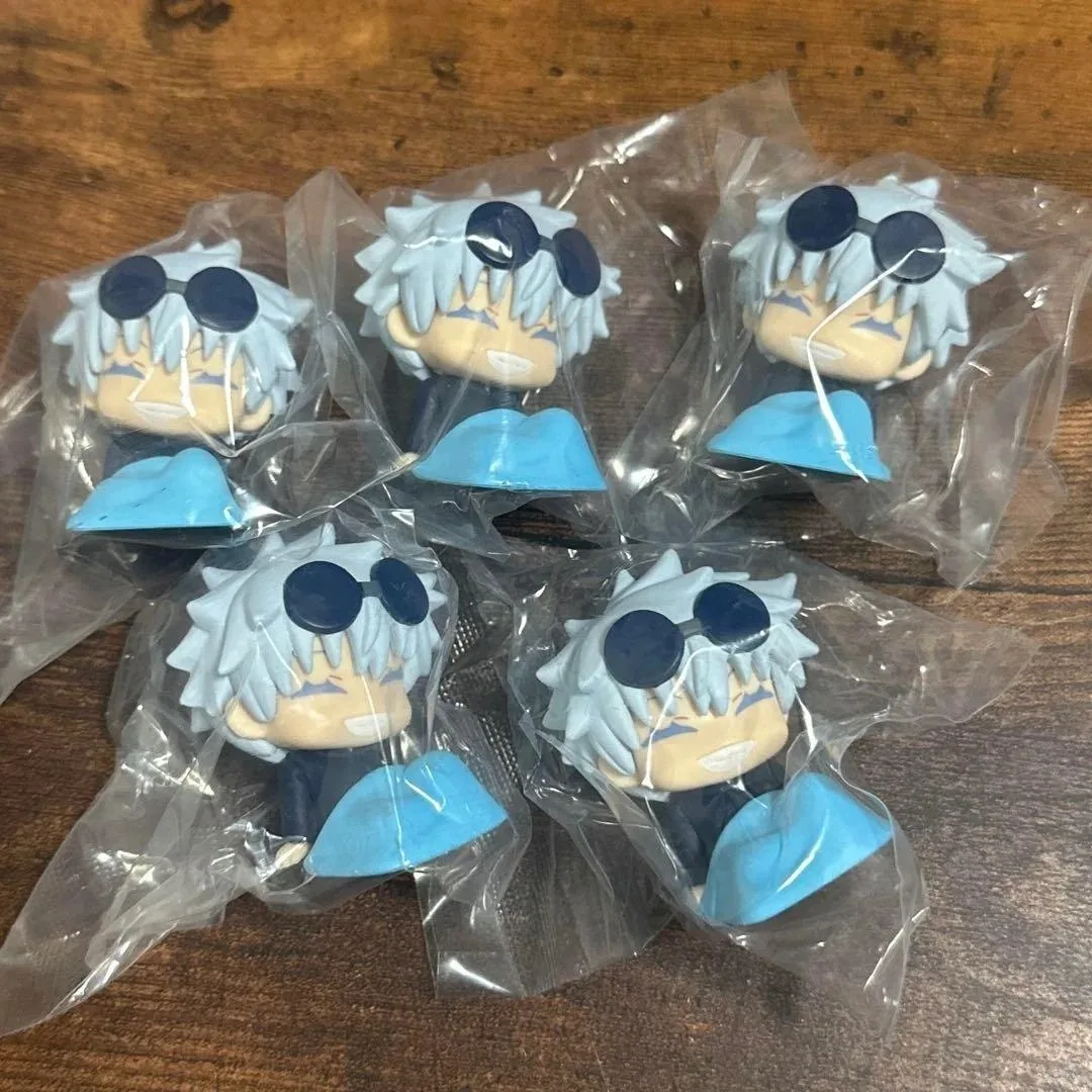 Jujutsu Line อะนิเมะ Gotong-royong Satoru และ Shoguru Fushiguro Toji 45mm Small Figre Original Gashapon Caspule และ ys เทคนิคฟุตในสต็อก