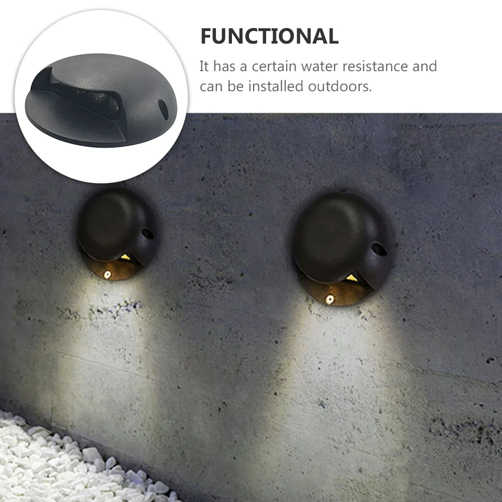 1 قطعة الجانب توهج الأرض مصباح 3 Led أضواء مقاوم للماء في الهواء الطلق مصابيح إضاءة للمناظر الطبيعية لحديقة الحديقة ساحة درج 12 فولت الجهد المنخفض #3