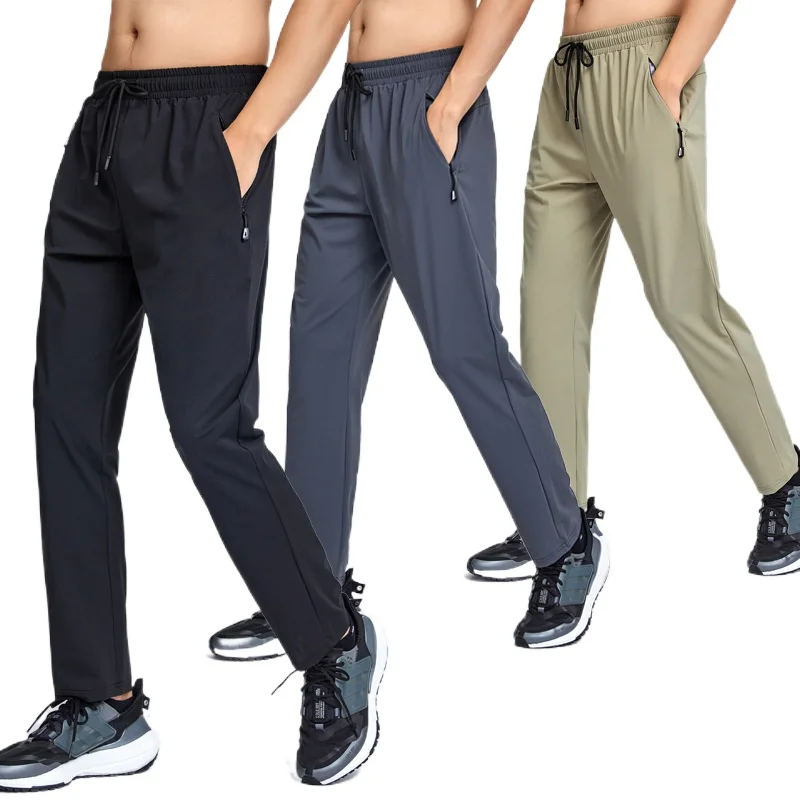 Joggers Sweatpants Men Casual Quick Dry Pants Gym Fitness Workout Sportswear Trousers Male Outdoor Autumn Winter Trackpants
