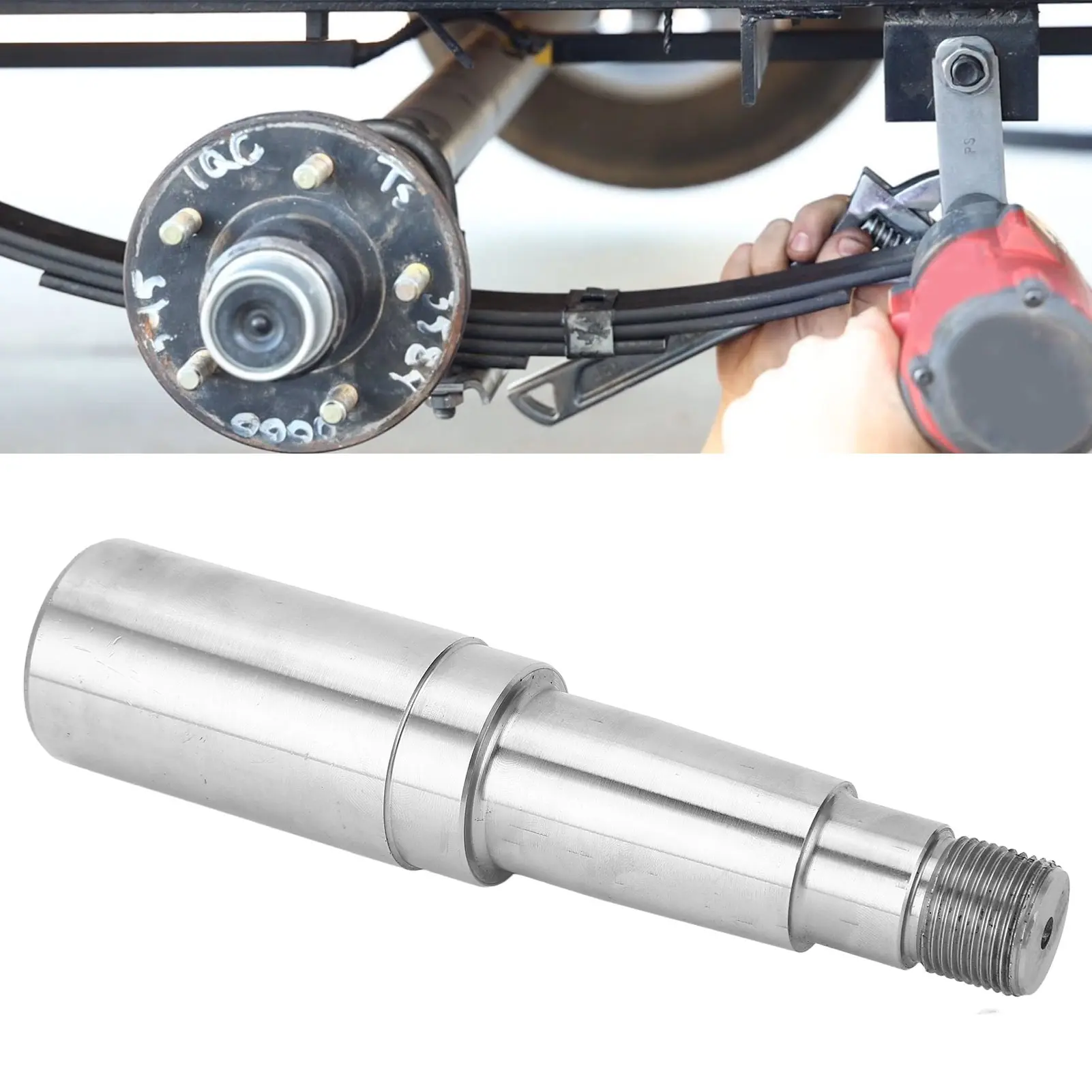 Trailer Axle Kit Trailer Hub Assembly Robust Metal 25mm To 35mm High Load Bearing 5 Studs 4.5in Bolts for Cargo Boat