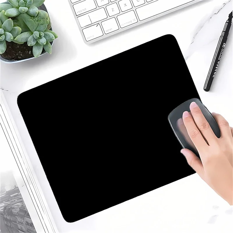 Small PU Leather Mouse Pad Non-Slip Waterproof Gaming Mouse Mat Anti-Scratch Easy Clean Desk Pad For PC Laptop Office Home
