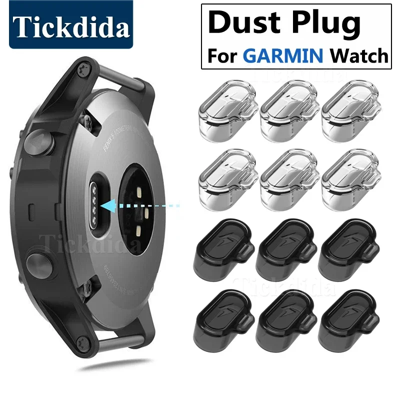 Ladeans chluss staub dichte Stecker abdeckung Schutzkappe für Garmin Fenix 8 8x7 Pro 7x 6x Pro Enduro 2 Tactix 7 Pro TPU Staubs topfen Fall