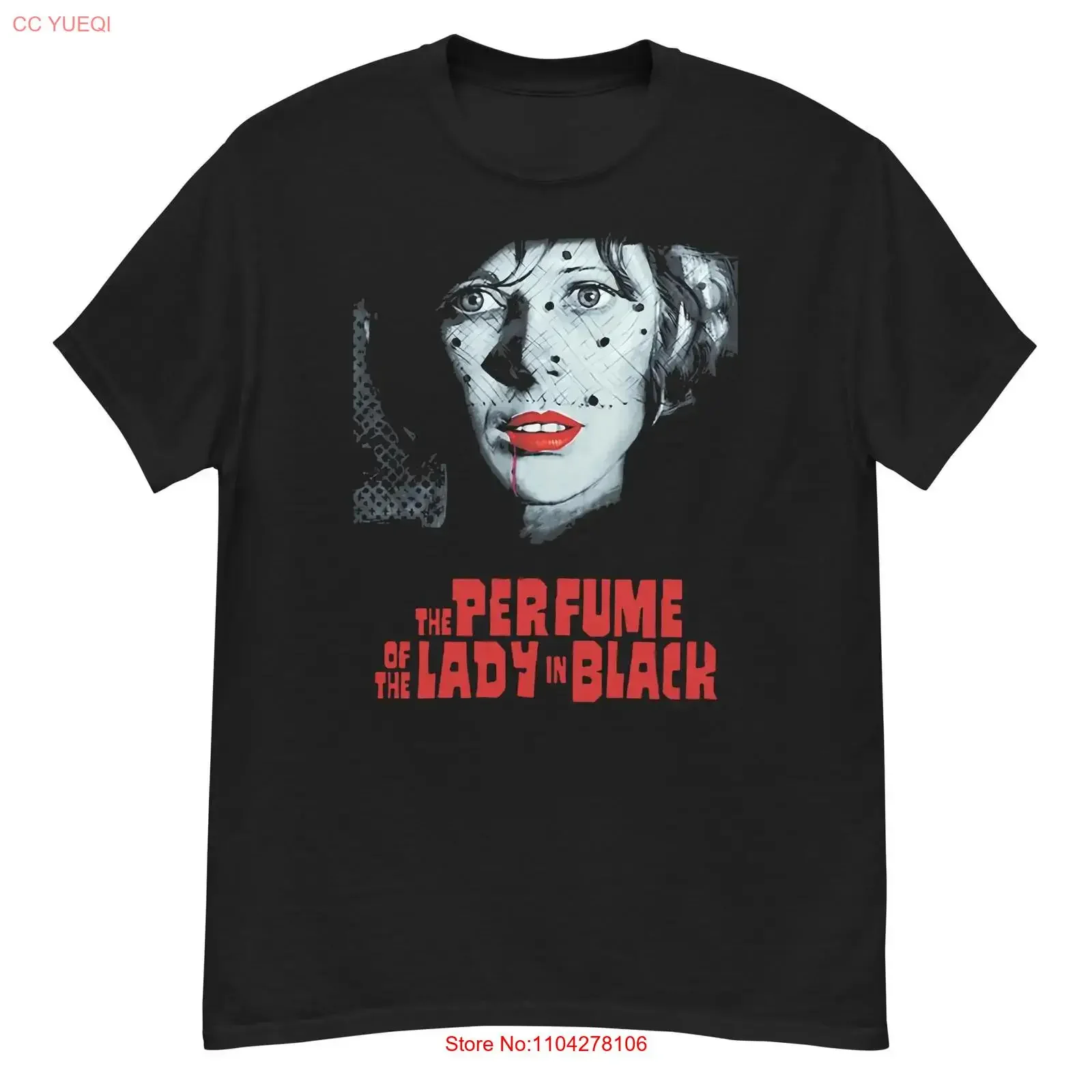 The Perfume of Lady in Black cult giallo film fan art t shirt vintage Washed Comfortable fashion Breathable Stretched homme
