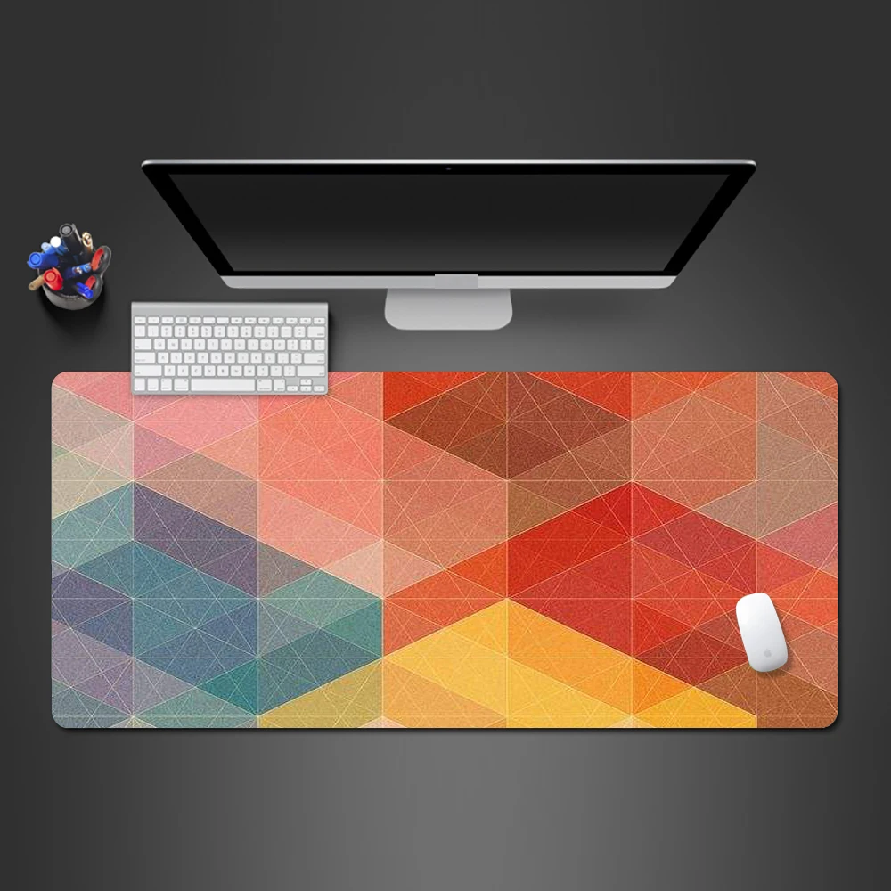 Cor chinesa arte hd impressão xxl mouse pad gamer acessório quente grande bloqueio de computador borda teclado esteira mesa dropshipping