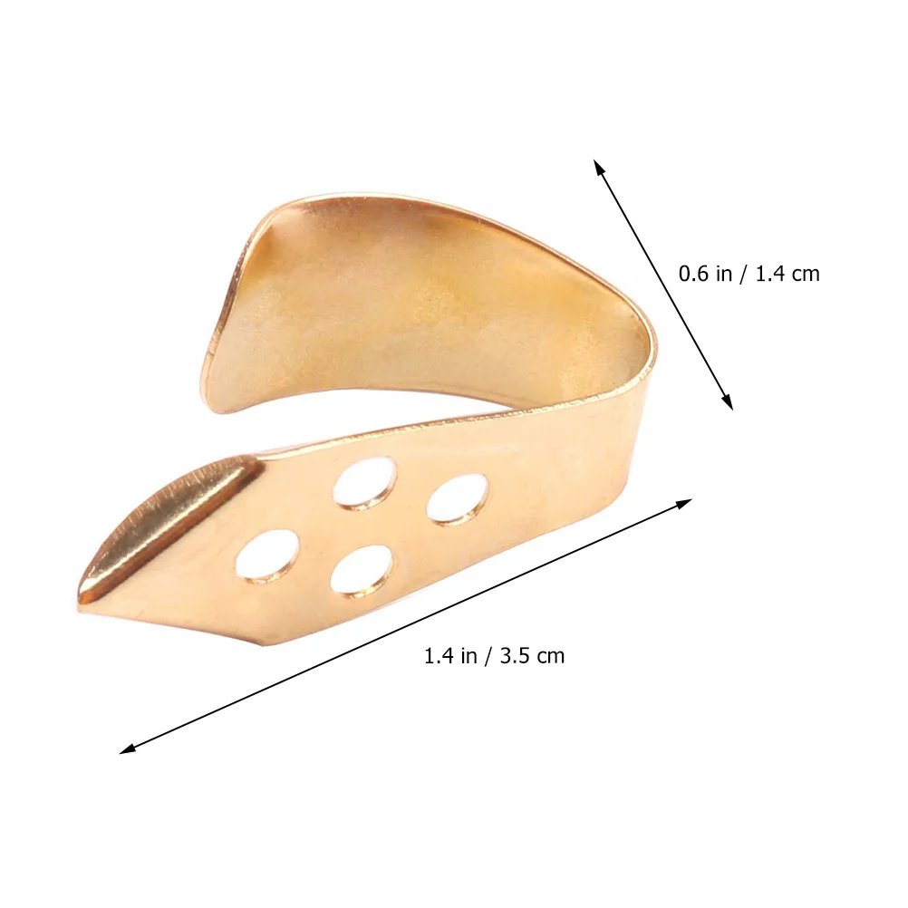 

4Pcs Durable Metal Guitar Thumb Pick with Hollowed Design for Extra Control and Protection Thumb Pick Guitar Accessories