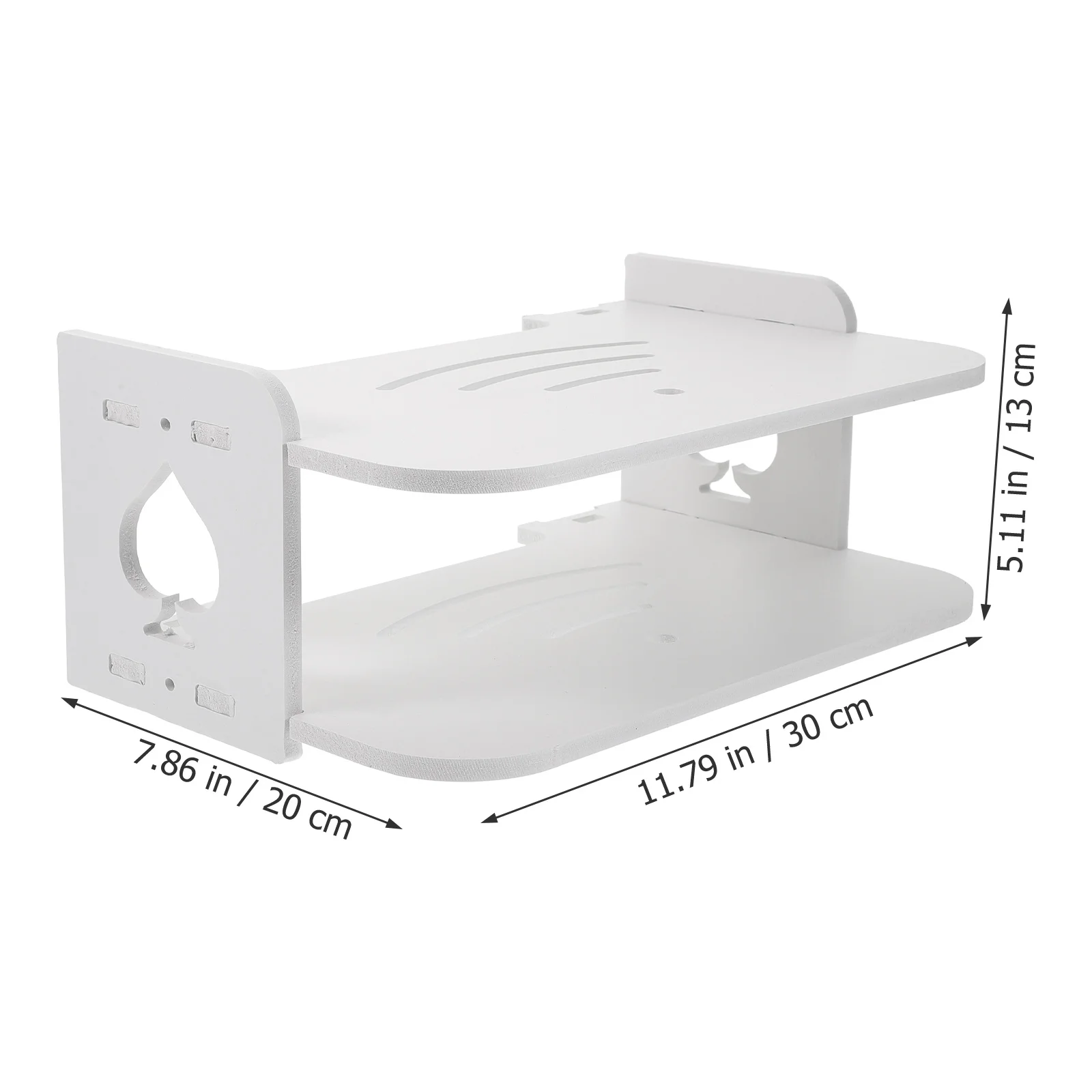 ชั้นวางเราเตอร์ติดผนัง ดีไซน์ระบายอากาศไม้ ช่วยระบายความร้อน เหมาะสำหรับห้องนั่งเล่น ห้องนอน ชั้นวางติดผนังขนาดเล็ก