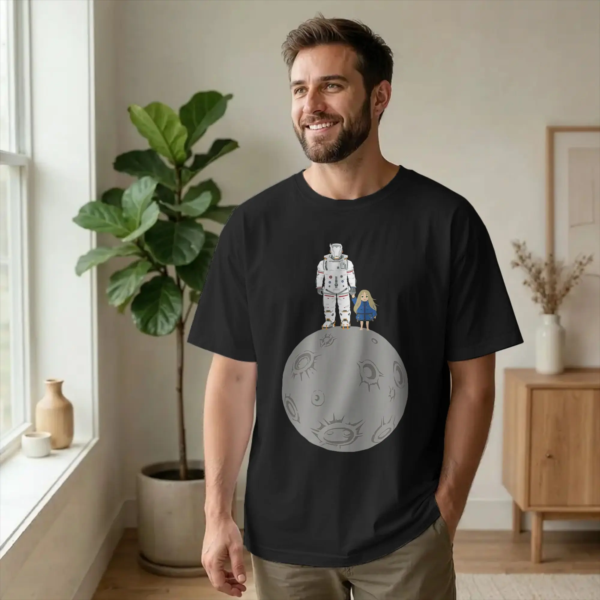 Pragmatation Hugh Diana Men's T Shirt Cute Chibi Creative Tees Short Sleeve Crew Neck T-Shirts Cotton Birthday Present Clothes