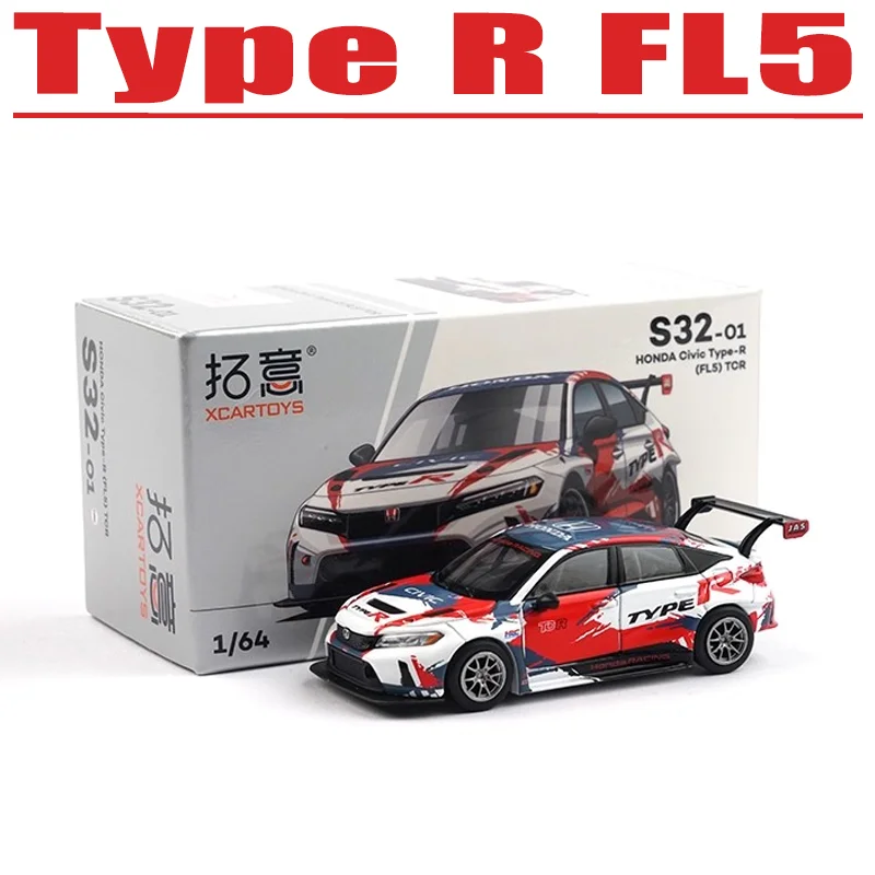 

POPRACE 1/64 Тип R FL5 Игрушечный автомобиль из сплава, литая под давлением металлическая модель, подарки