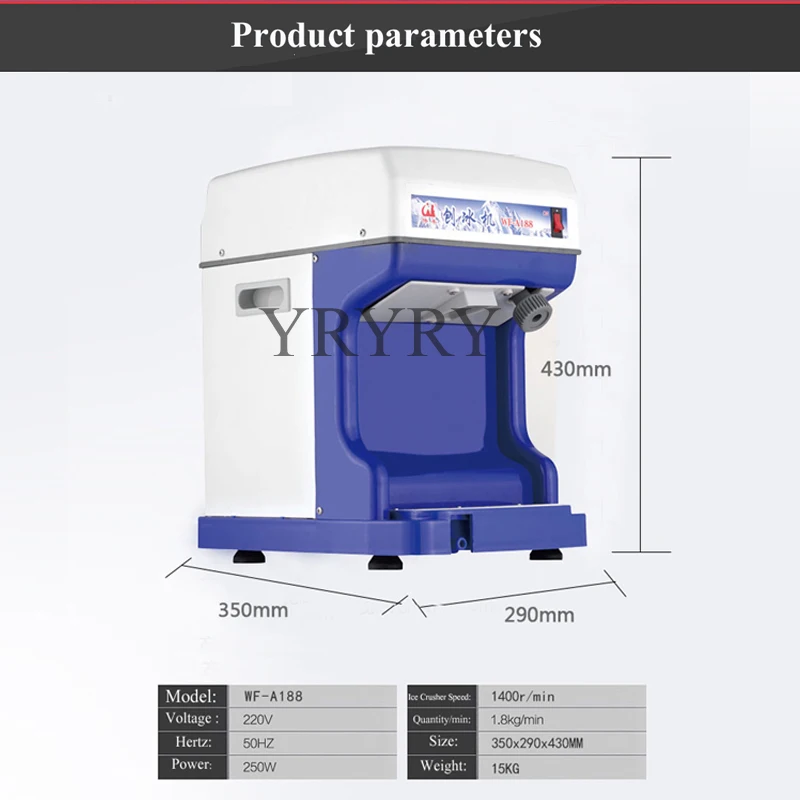 Hot Sale Ice Crushers ice Crusher Machine ice Shaver ice Shaver Machine ice Cube Crusher electric Ice Crusher