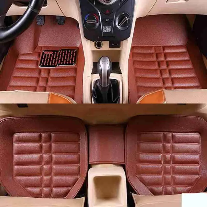 For Ferrari All Model 458 F430 Portofino California 360 Modena Car Floor Mats Leather Interior Parts Rugs Auto Accessories