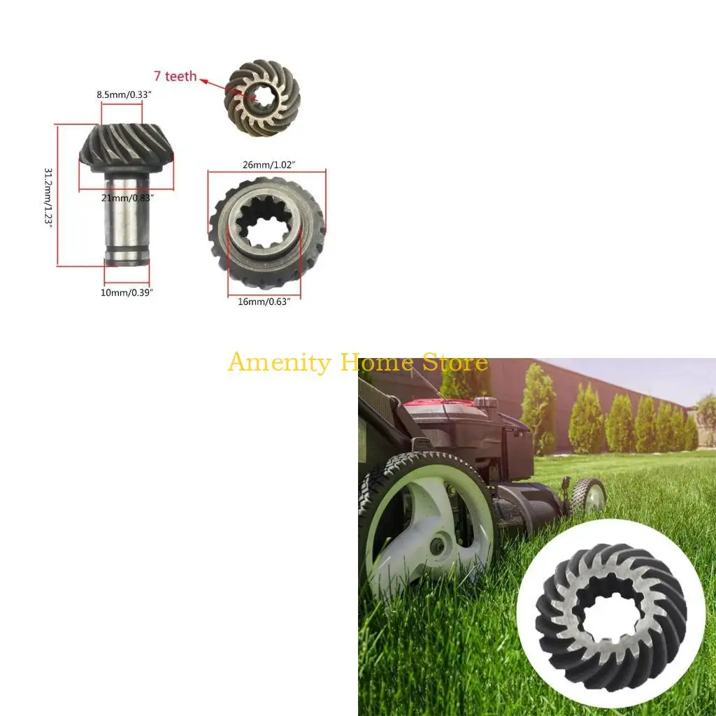 F26C 9 Tooth 7 Teeth Gear Grass Trimmer Brush Cutter Mower Trimmers Power Tool Part