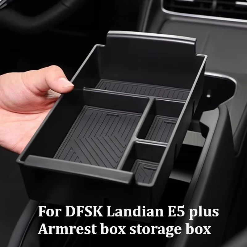 Anti-Slip Armrest Storage Box For DFSK Landian E5 Plus 2025 NEV Car Central Console Organizer Interior Accessories