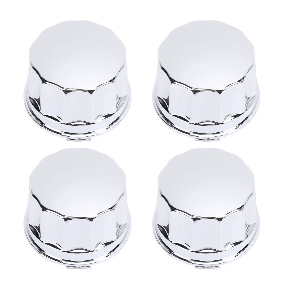 4pcs Durable Electroplating Finish Wheel Hub Cap Metal Center Hub Cap Rim Dust Cap Trail Riding