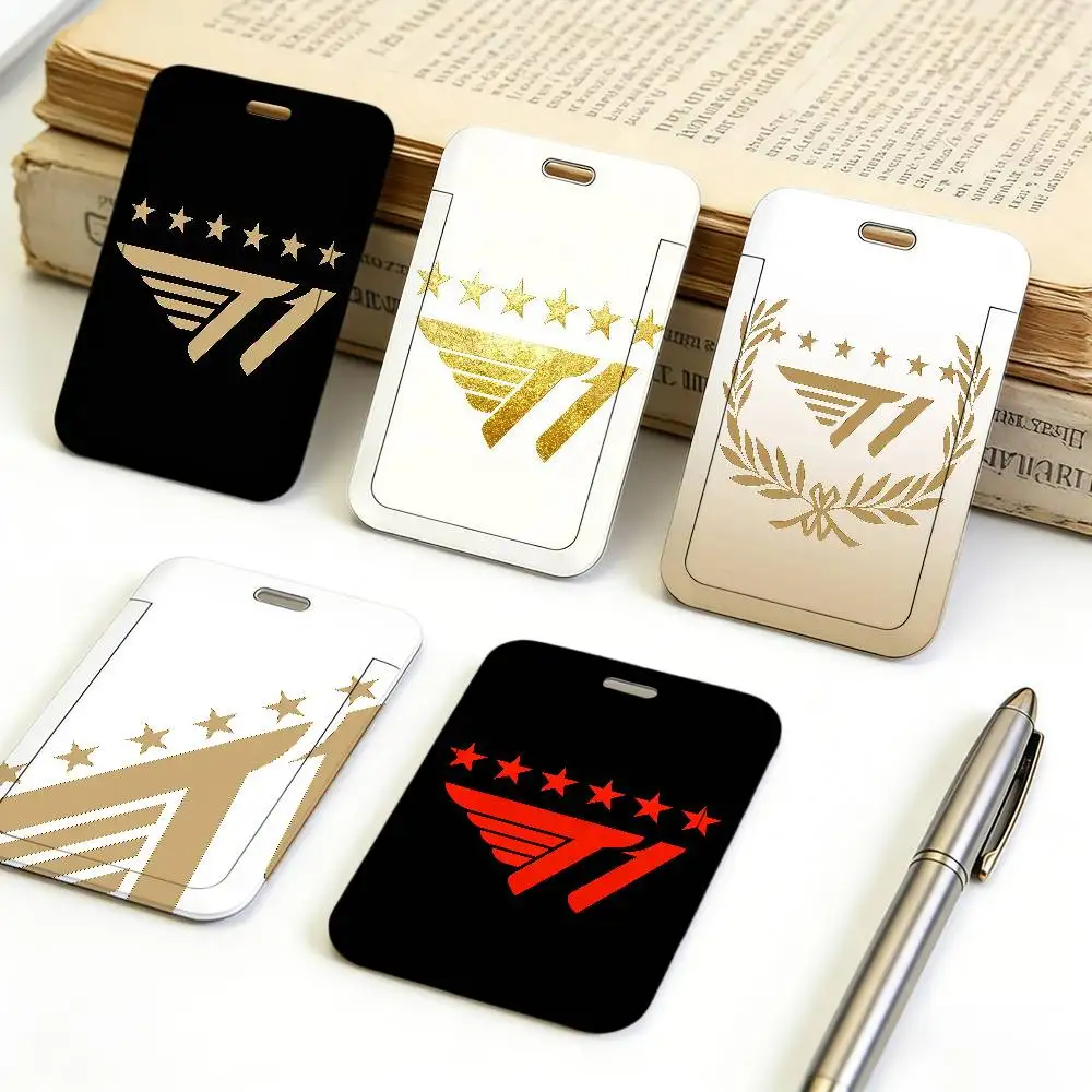 

T1 Six Star 2025 Легкий держатель для бейджа с мягким шейным ремешком, чехол для карты, защитный футляр для рабочего пропуска и офисного бейджа