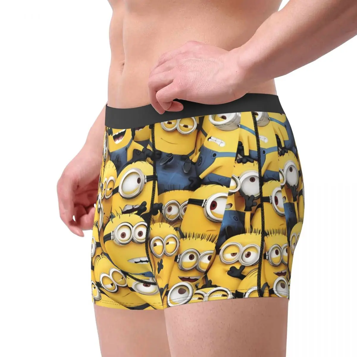 Minions Shorts Briefs Underwear Hot Sale Man Sexy Soft Boxer Shorts Custom Oversize Underpants