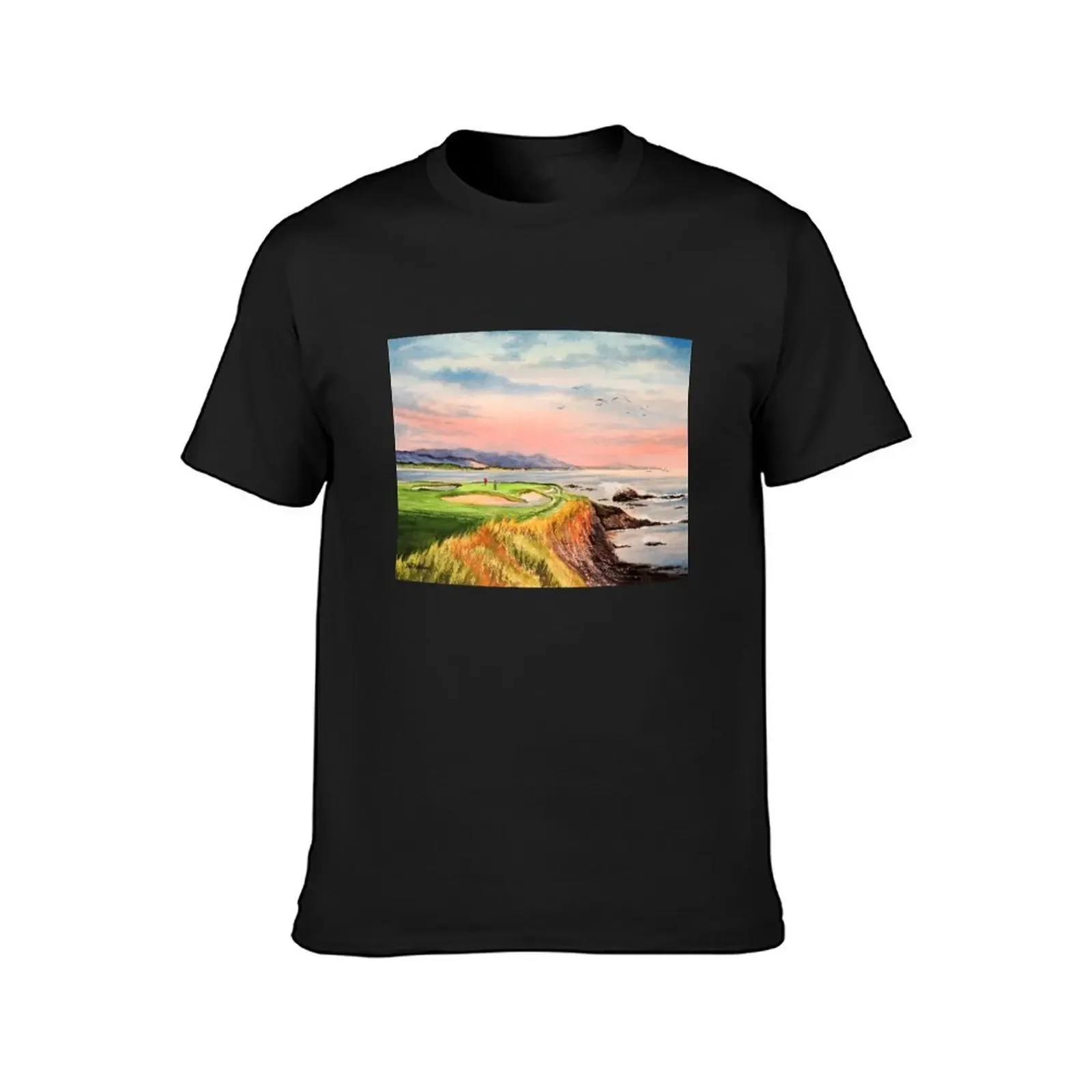 Pebble Beach Golf Course 7th Hole T-Shirt shirts graphic graphics mens champion t shirts