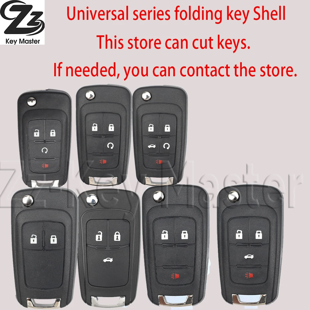 

Zz 2/3/4/5 кнопок удаленного ключа для Chevrolet Cruze для OPEL Astra J Corsa E Insignia Zafira Filp чехол для ключа автомобиля