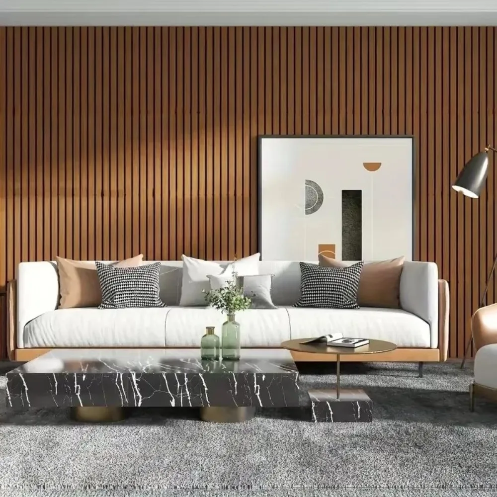 Self-Adhesive Imitation Wood Grain Wallpaper PVC Peel and Stick Artificial Grille Wall Sticker Waterproof Thickened