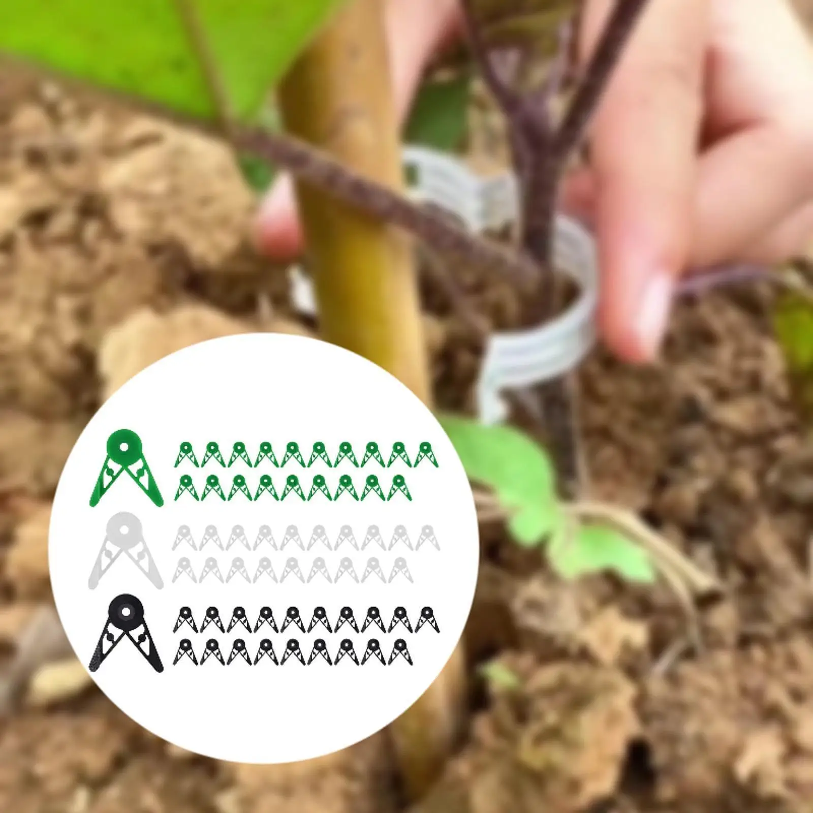 60x Plant Stem Trainer Clips Plant Branches Bender for Low Stress Control