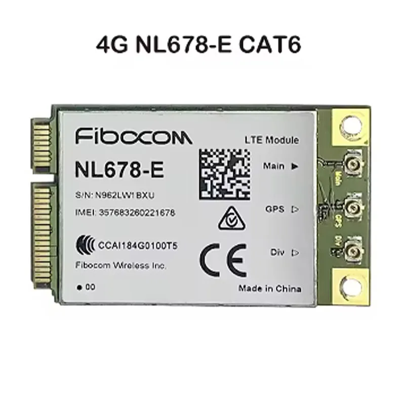 

Оригинальный б/у 4G модем CAT6 NL678-E LTE Mini PCIe 3G 4G модуль для роутера, работает в России, Европе, Азии (B1 B3 B5 B7 B8 B20 B28)