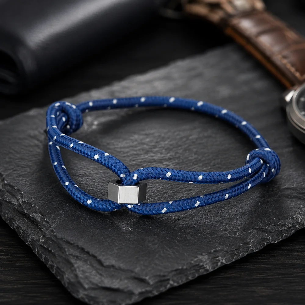 New Minimalist Men Paracord Bracelet Adjustable 6 Color Options Grade A Cord Outdoor Survival Braslet Versatile Wrist Jewelry