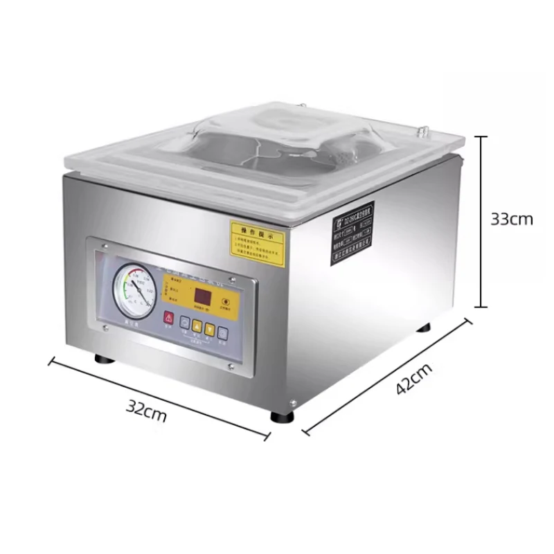 Automatic Vacuum Packaging Sealer Commercial Wet and Dry Food Vacuum Sealer Dual Purpose Fresh Keeping Plastic Sealing Machine