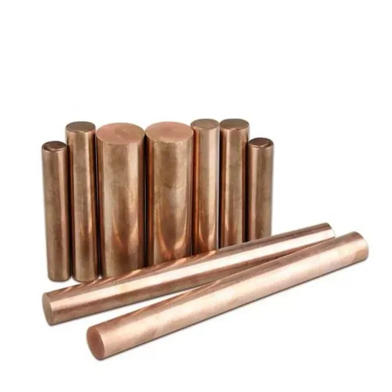 Big Size C5191 Qsn6.5-0.1 Phosphor Bronze Bar 6-60mm Tin-phosphor Bronze Phosphorous Copper Rod For Industrial Parts 100/500mm