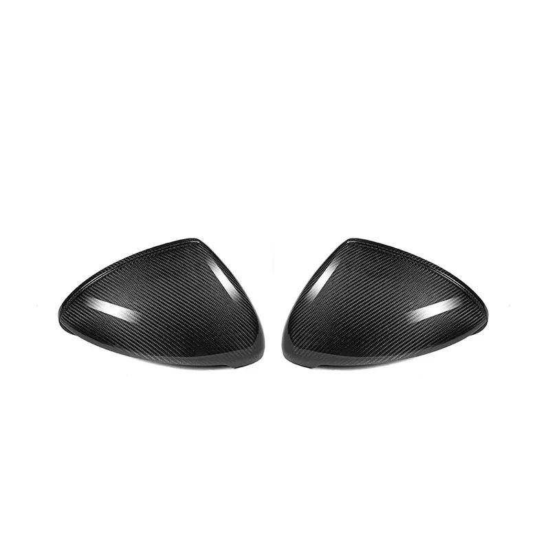 For  Cayenne 958.2 2015 2016 Prepreg Dry Carbon Door Side Rearview Mirror Cap Trims Shell Covers Exterior Accessories