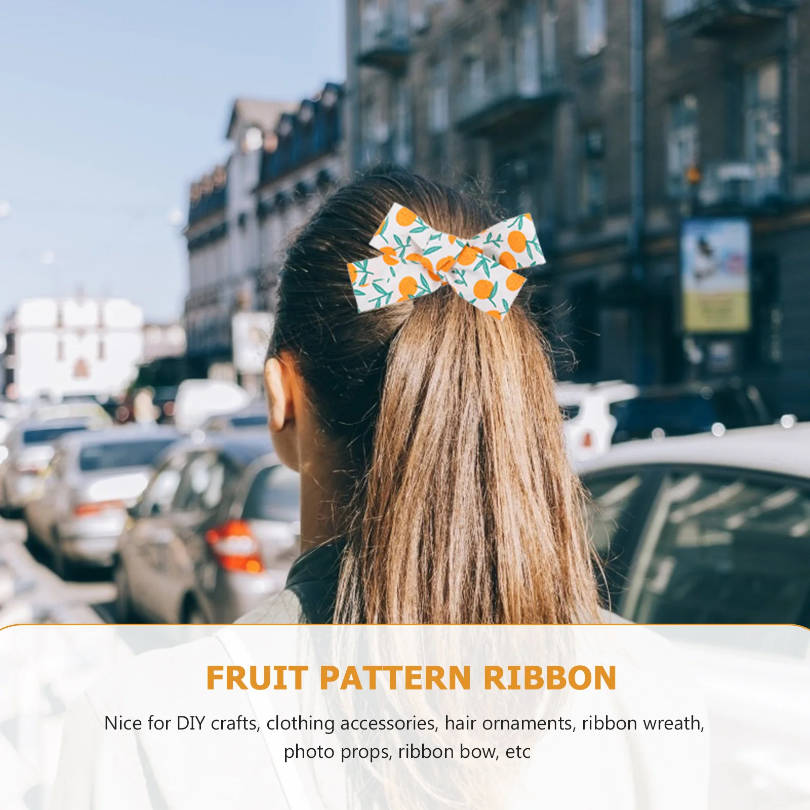 

3 Rolls 5M Fruit Pattern Double-Sided Ribbon For Diy Crafts Hair Ornaments Party Wedding Decor Gift Wrapping Ribbon Handmade