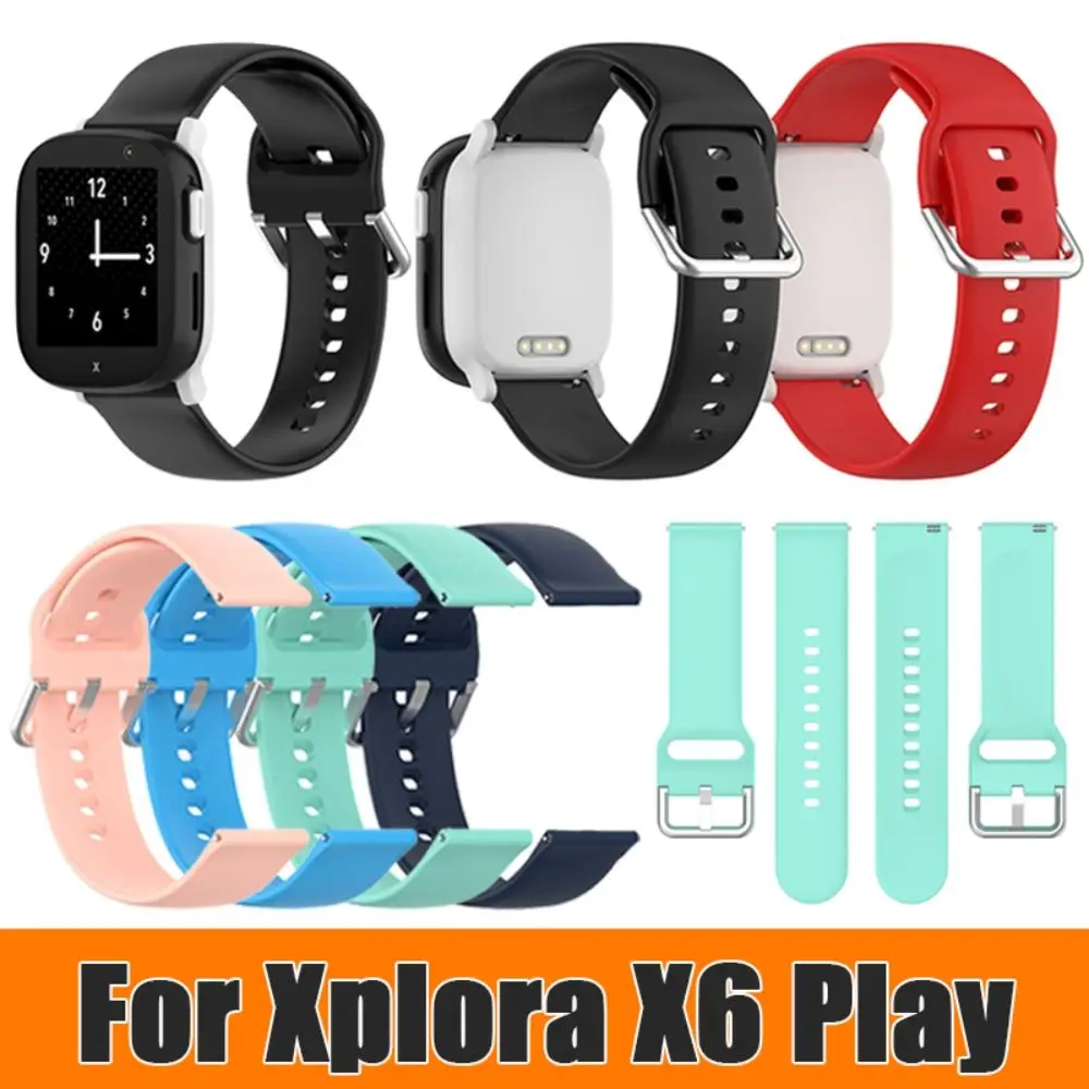 Sports Watch Accessories Children Smart Watch Strap Fashion Universal Soft Watchband Silicone Watch WristBand for Xplora X6 Play