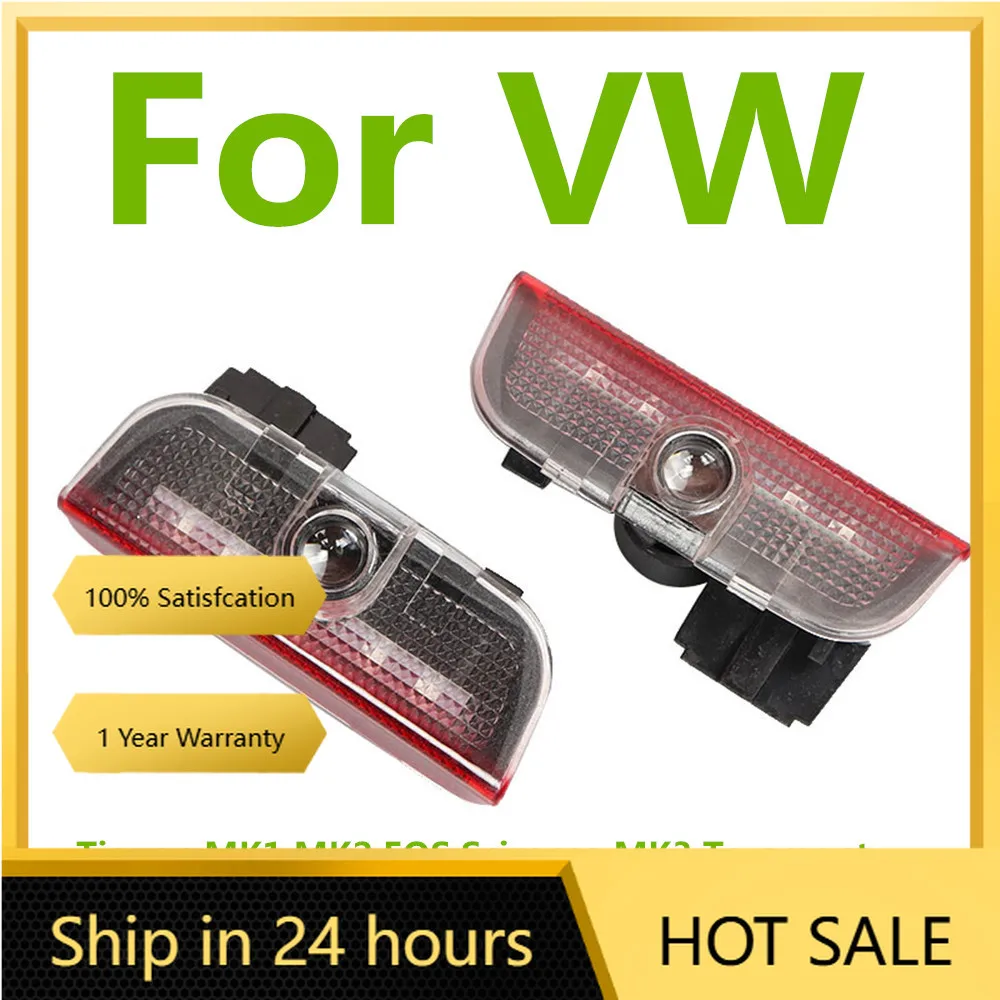 

Солнцезащитные козырьки со светодиодной подсветкой для дверей автомобиля, проектор с логотипом Ghost Shadow Light, аксессуары для VW Tiguan MK1 MK2 Scirocco Touran 5T1 Sharan 7