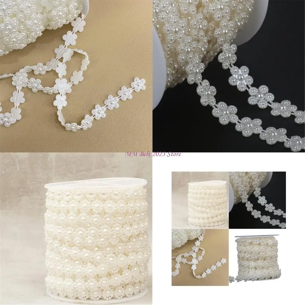 49ME Pearls Beads String Chain 13mm Artificial Pearls Garland String for Party Home