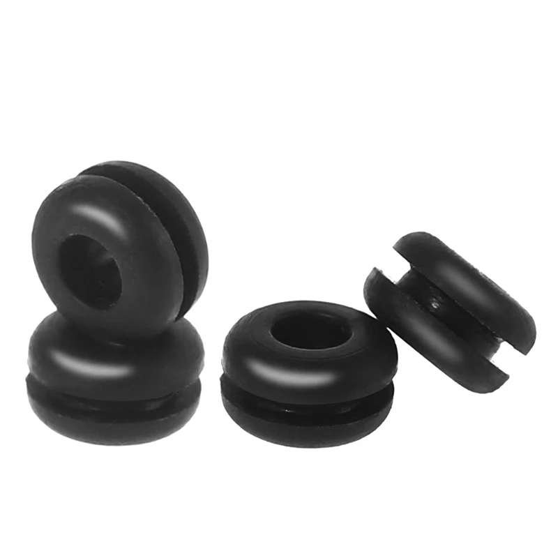 4pcs/Bag Bedplate Grommets BLACK Rubber Compatible With SME- 3009 3012 SME- 3009 3012 Base Plate Grommets