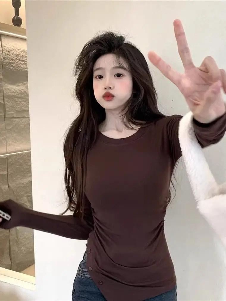 

Футболки с длинными рукавами для женщин, хлопковые, в стиле 90-х, с винтажным принтом, свободного кроя, в уличном стиле, модные, молодежные, крутые, повседневные, эстетичные.