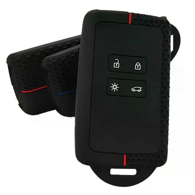 Silicone Car Key Cover For Captur Koleos Kadjar Arkana Megane Dacia Duster Sandero Stepway Smart Remote Control Fob Case