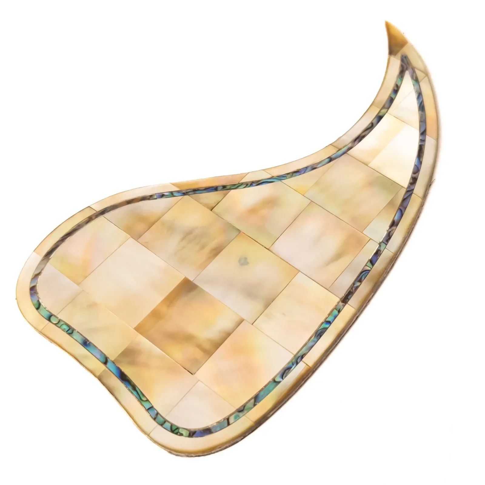 Acoustic Guitar Pickguard Rosewood with Abalone Shell Inlay Scratch Plate for 40 42 Inch Guitar Protection Guard