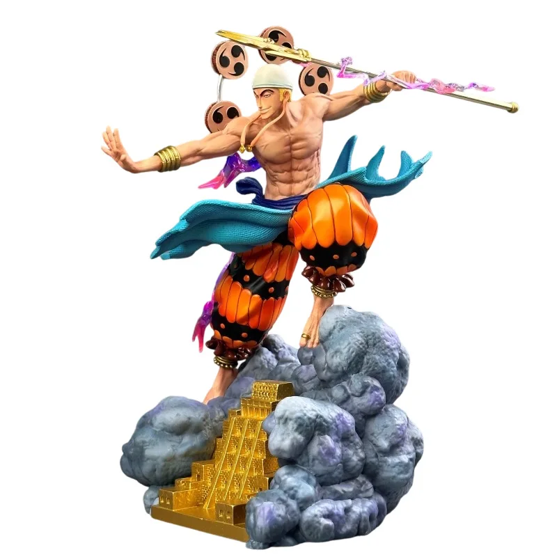 En Stock Figure d'anime Enel Gk Skypiea Eneru Pvc Statue modèle Figurine Anime jouet à la mode ornements Enel modèle jouets cadeau véritable