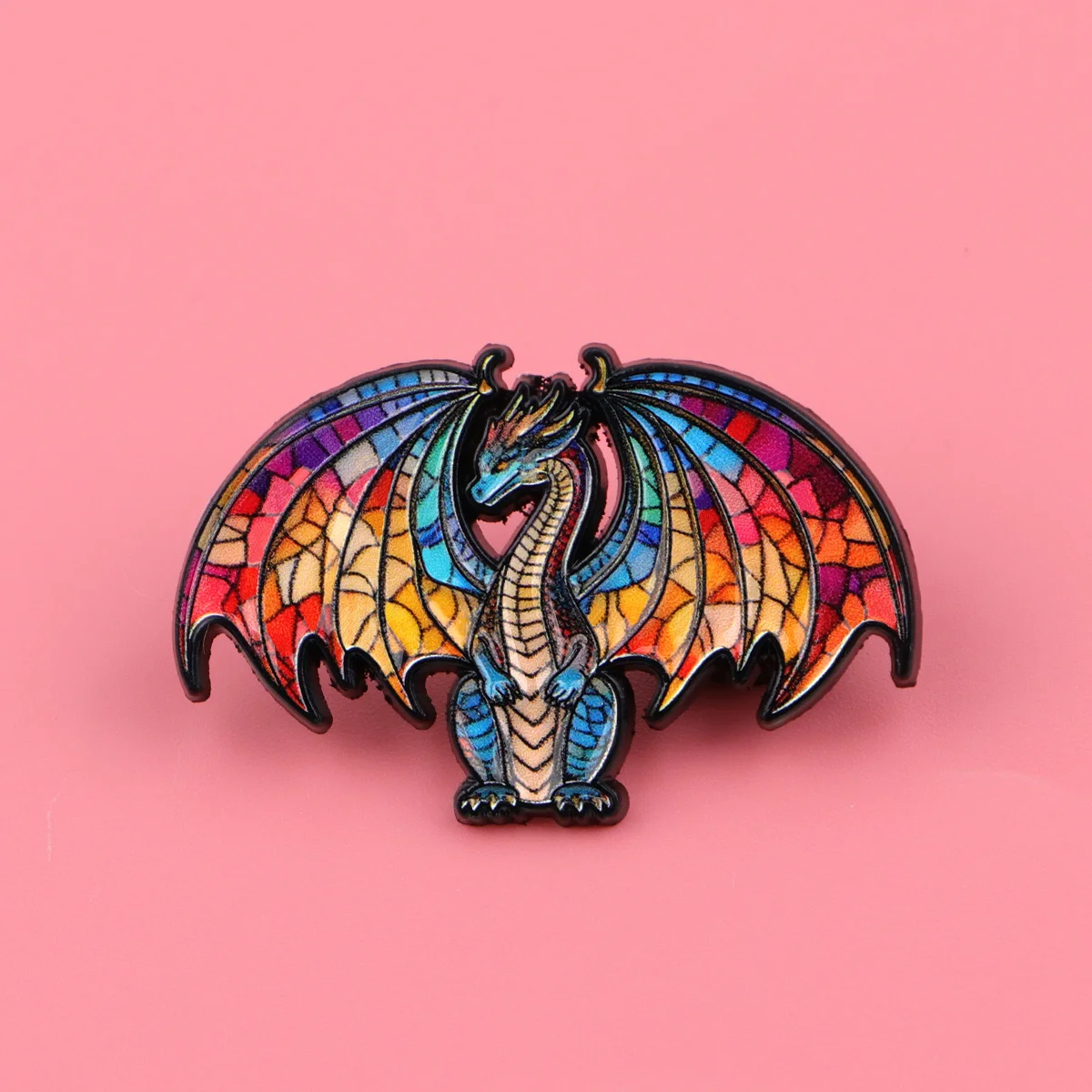 Bunte Drachen-Emaille-Anstecknadel Coole Brosche Pins Reversnadeln Kunst-Abzeichen für Rucksack Kleidung Accessoires Tier-Schmuck Freundschaftsgeschenke