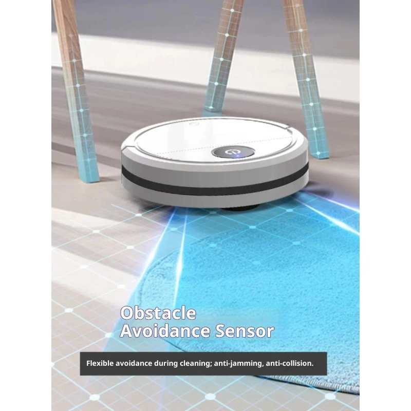 مكنسة كهربائية ذكية لتطهير الأرضيات المنزلية تعمل بمنفذ USB وفرشاة جانبية متكاملة وظيفة جافة