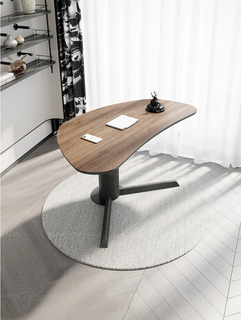 

N Italian minimalist design computer desk household student creative special-shaped writing desk