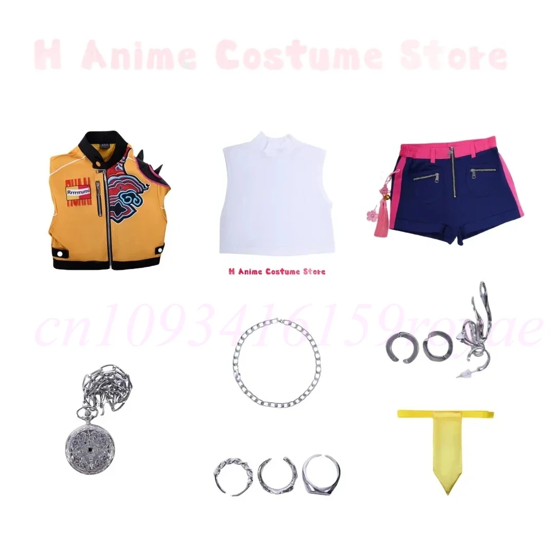 EN STOCK Costume de Cosplay Rumi Zoey Mira Kpop chasseurs de démons Cosplay【XS-3XL】 Costume de perruque