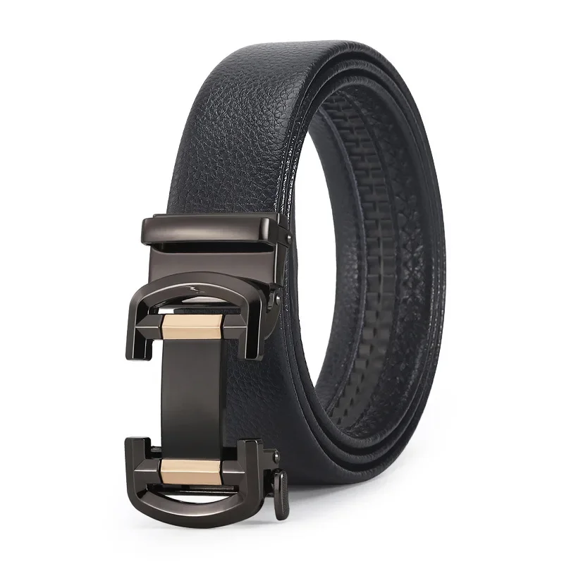 2022men's automatic buckle fashion casual business cowhide middle-aged trend belts factory wholesale luxury designer brand