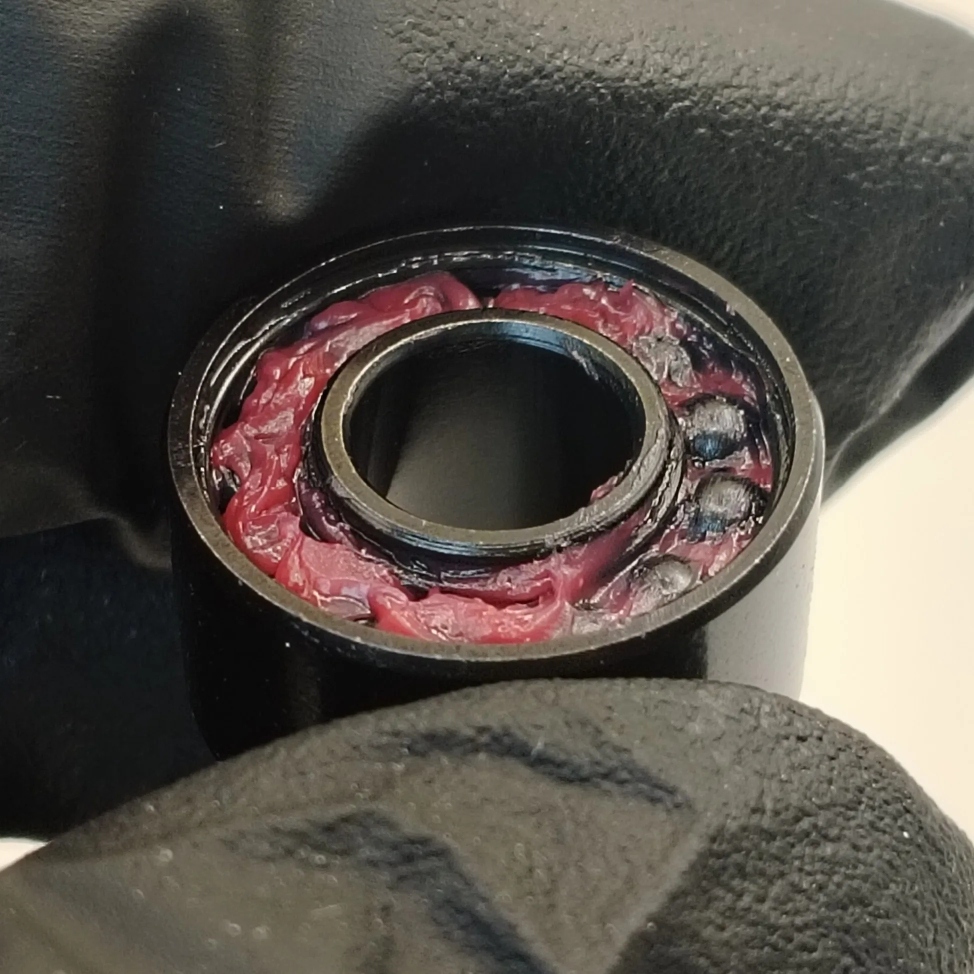 Mountain bike frame suspension bearing 398-2RS double row bearing with inner 8 outer 19 thick 10 inner ring protruding 1mm