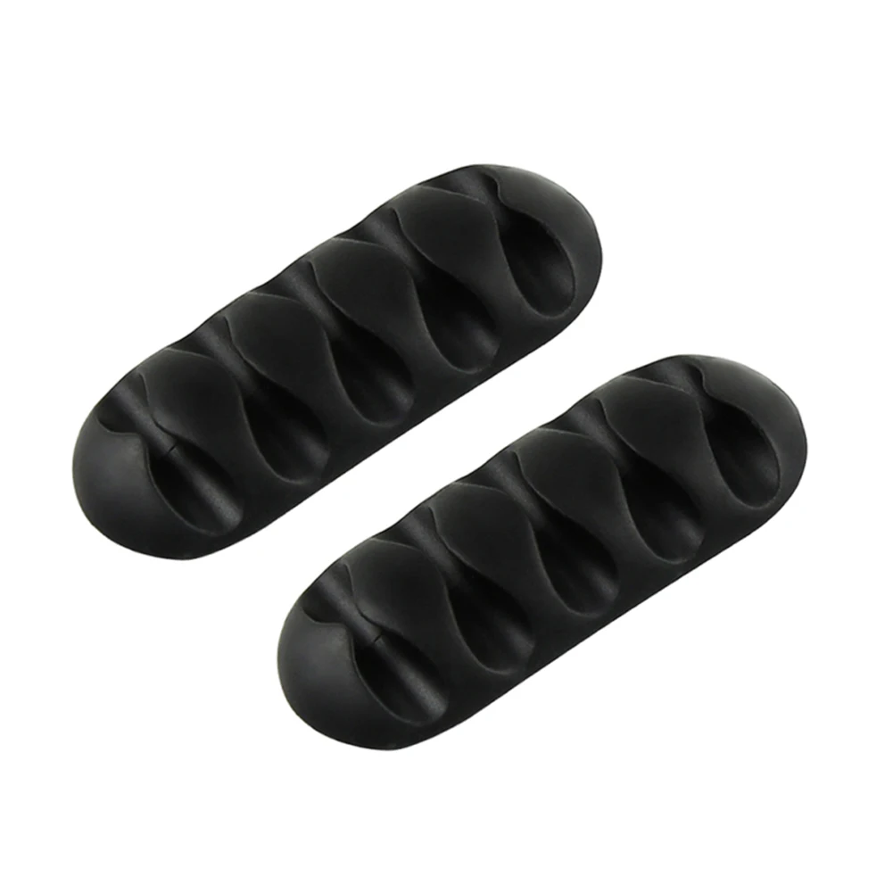

Self-Adhesive Cord Holders Space Saving Silicone Cord Clips Reusable Charger Cable Winder for Nightstand Power Cord Mouse Cable