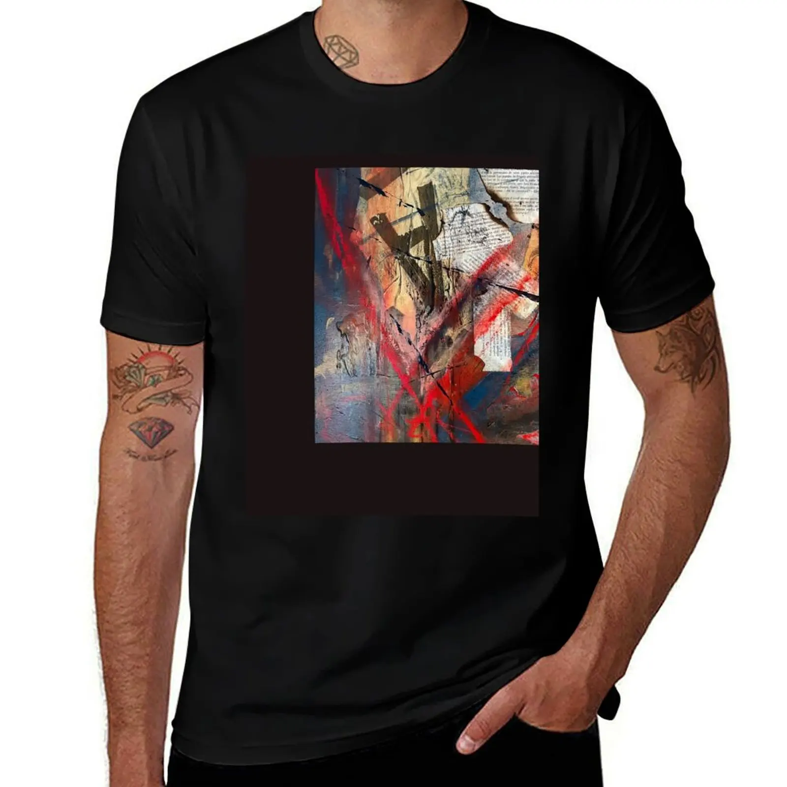 Equivocal ... T-Shirt Vintage Print Crew Neck Tee