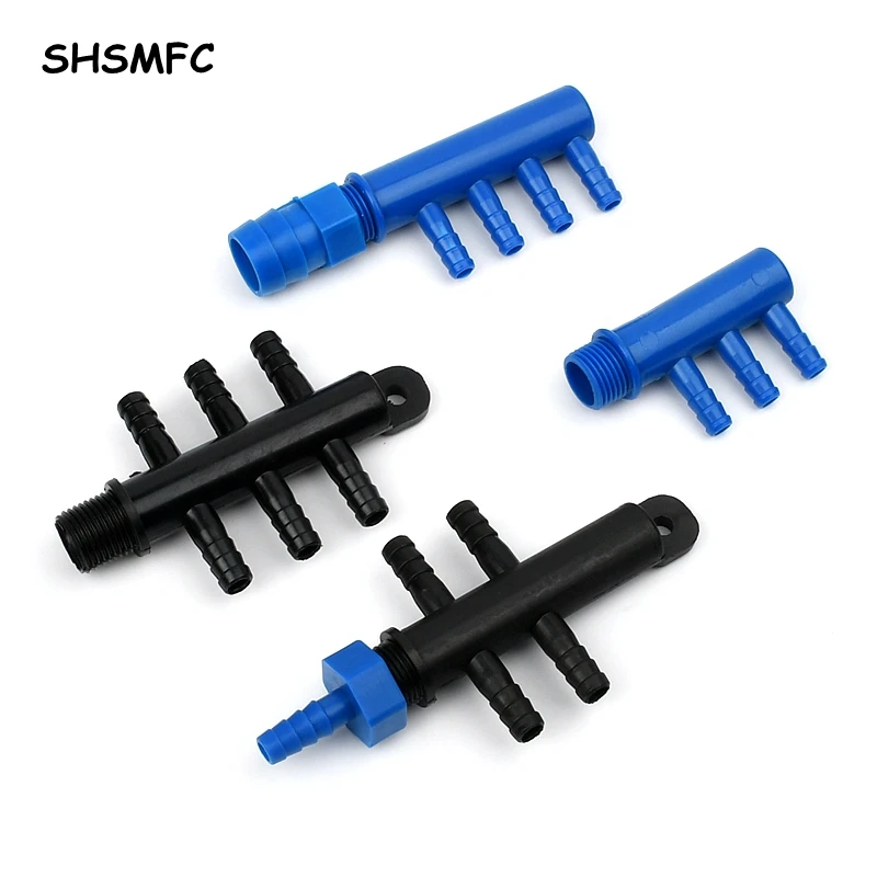 Thread 1I2 Pagoda 20 25 8mm 3~4ways  Plastic Connectors Irrigation Pipe Splitters Fish Tank Air Pump Aerator Hose Distributors