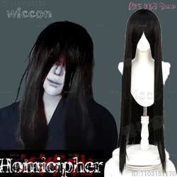 Homicipher Mr. Crawling Mr. Scarletella Scarling Cosplay Wig Game Black Long Hair Red Shorts Hair Roleplay Halloween Christmas